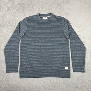 Linksoul Sweatshirt Mens Small Pullover Sweater Gray Golf Tempus Fugit Crew Neck